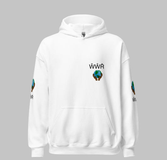 Wavy World Records Hoodie - White