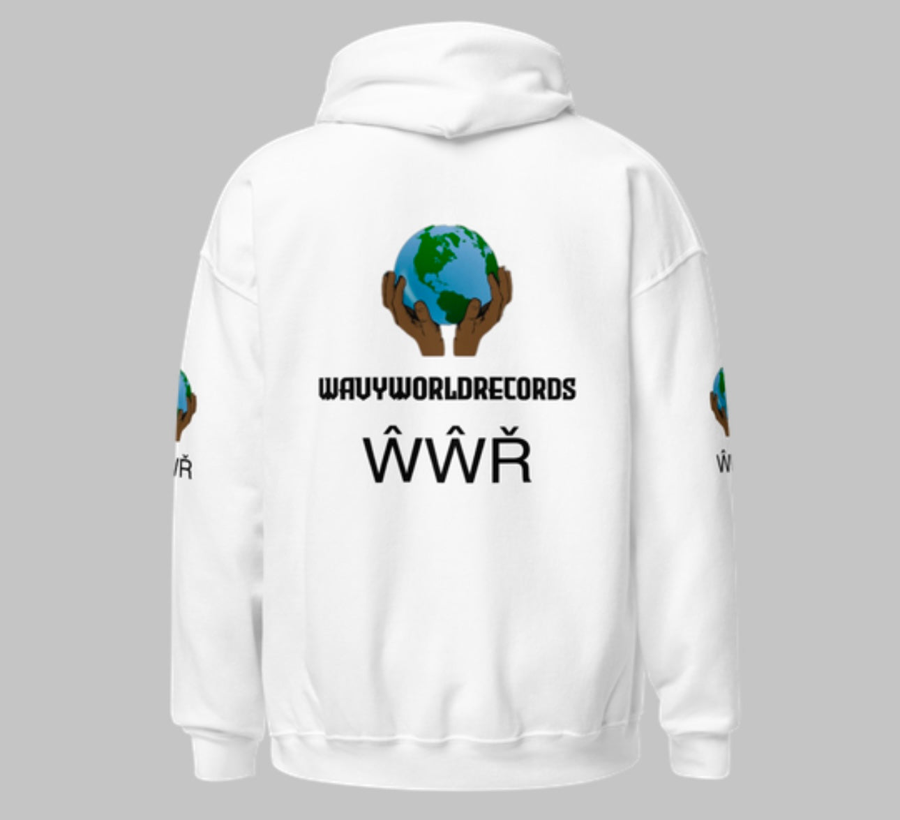 Wavy World Records Hoodie - White