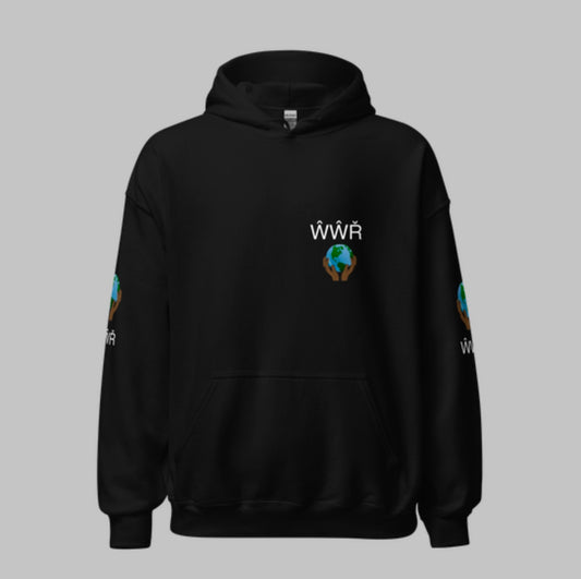 Wavy World Records Hoodie - Black