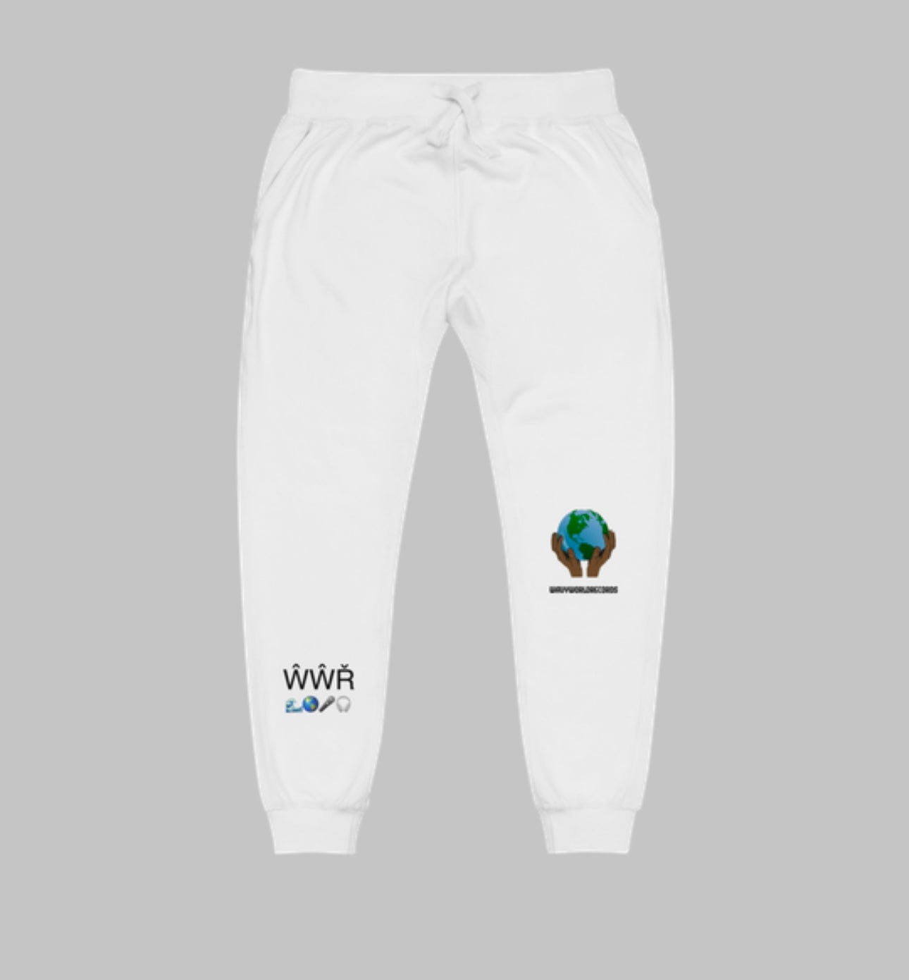 Wavy World Records Sweatpants - White