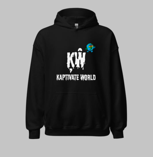 Kaptivate World Hoodie - Black (Single Print)