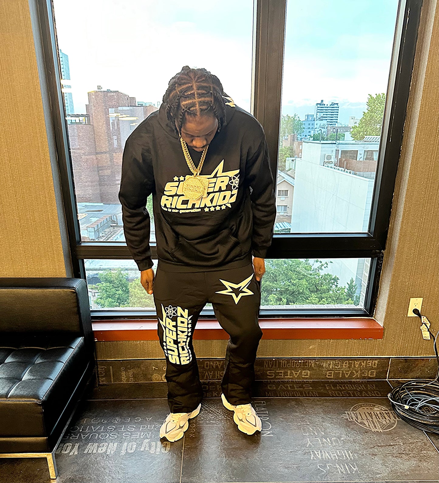 Vintage Wash Frayed Fleece Hoodie - 360 GSM Mast3rMind Hoodie